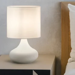 Abat jour camera da letto bianca paul perenz illuminazione