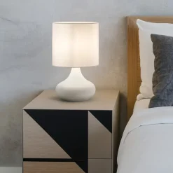 Abat jour camera da letto bianca paul perenz illuminazione