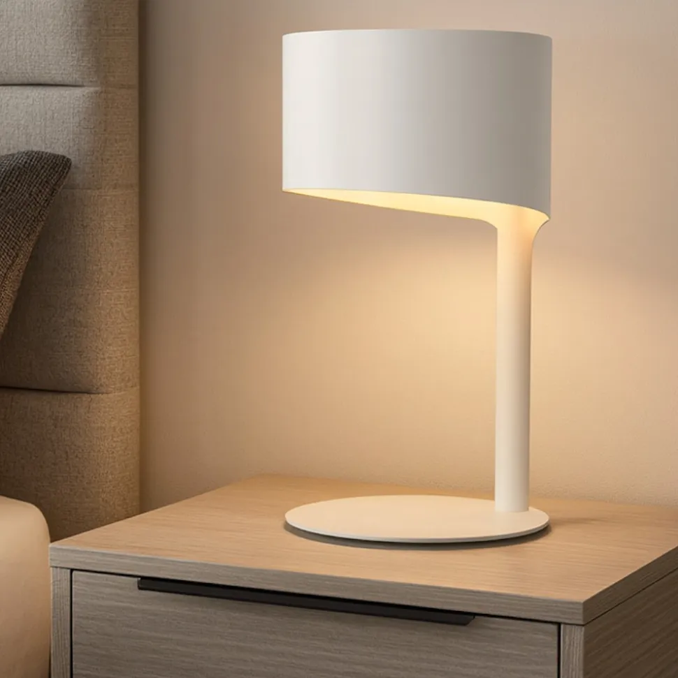 Abat jour camera da letto bianca design moderna