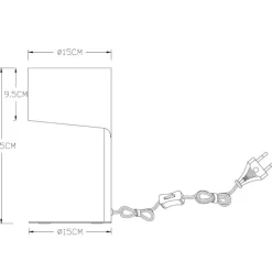 Abat jour camera da letto bianca design moderna