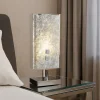 Abat-jour camera da letto in foglia argento top light shadow