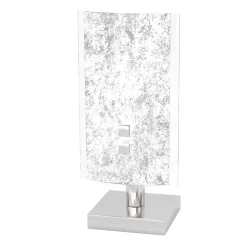Abat-jour camera da letto in foglia argento top light shadow