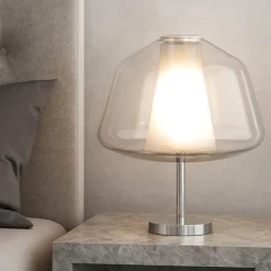 Abat jour camera da letto moderna to plight vetro trasparente