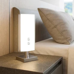 Abat jour camera da letto moderna in vetro bianco top light shadow