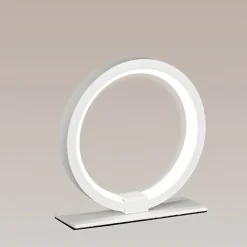 Abat-jour da comodino bianca led per camera da letto moderna