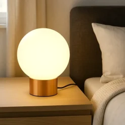 Abat jour da comodino camera da letto oro maytoni basic form