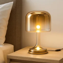 Abat-jour da comodino camera da letto maytoni spirito oro led 3000k