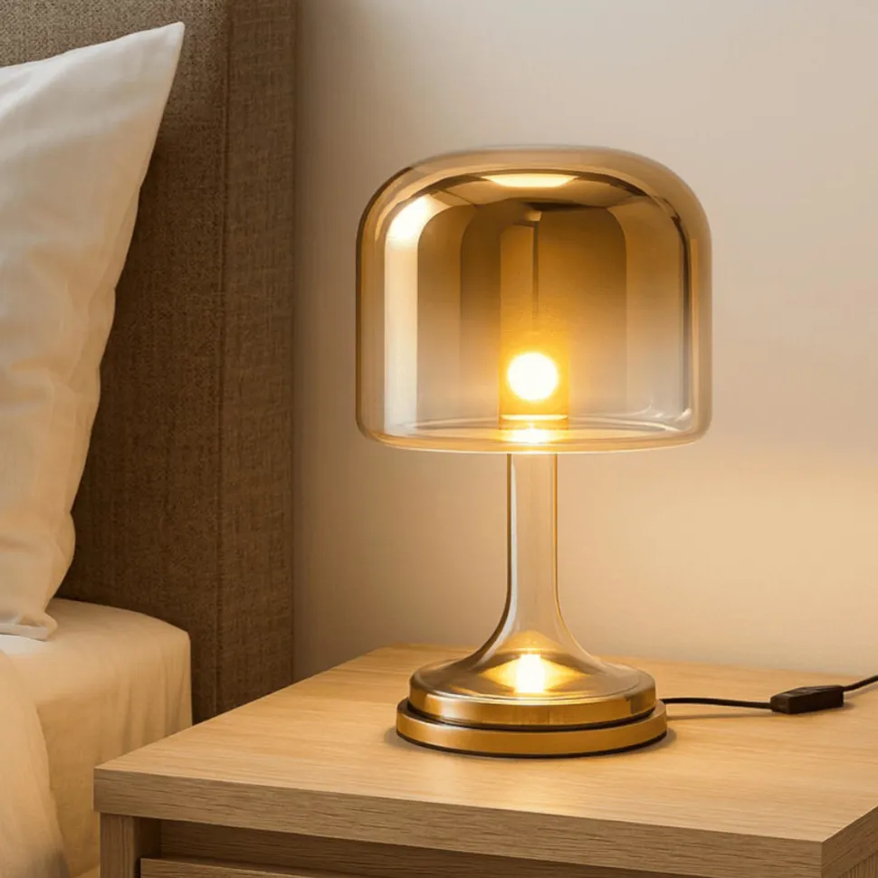 Abat-jour da comodino camera da letto maytoni spirito oro led 3000k