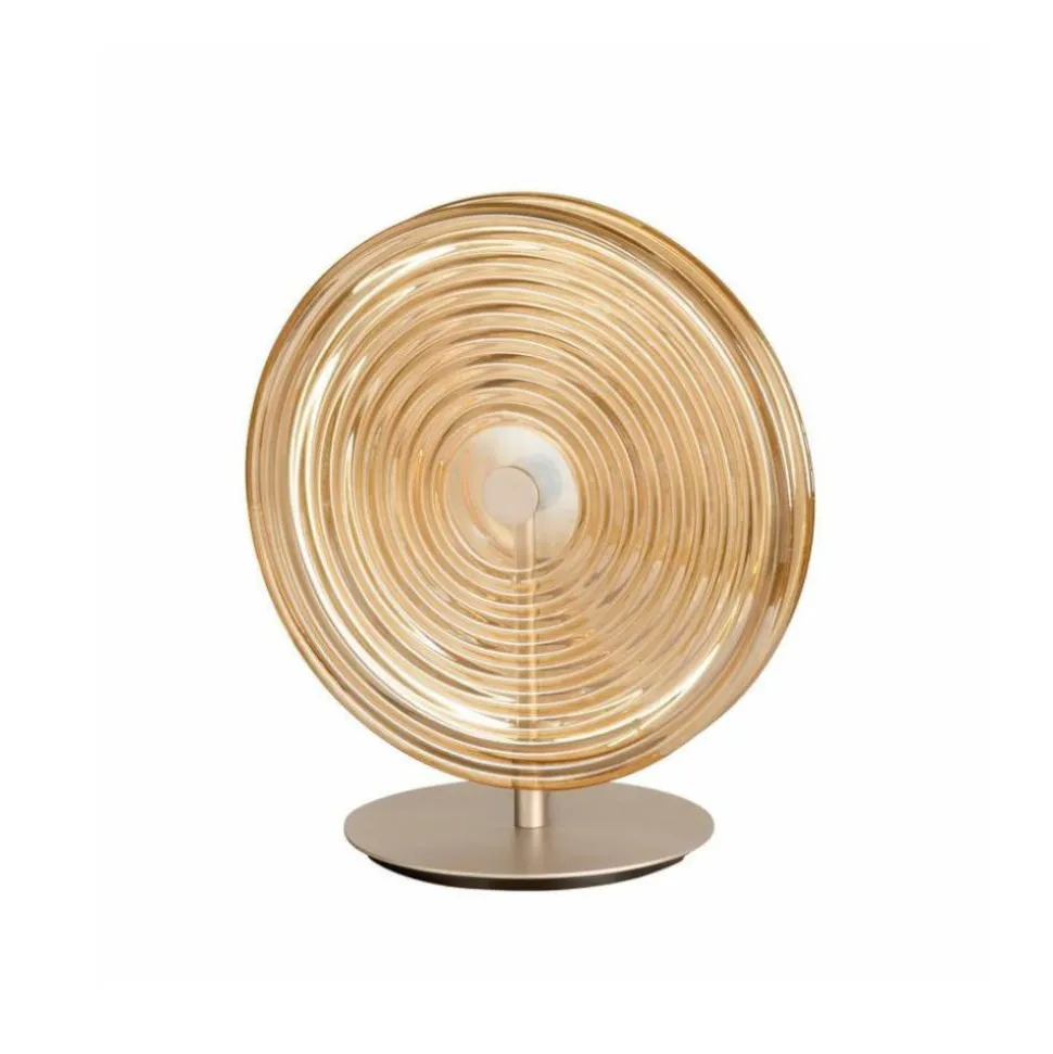 Abat-jour da comodino camera da letto ondaluce jokey led 3000k ambra