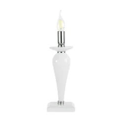 Abat-jour da comodino classica vetro bianco ondaluce pagan