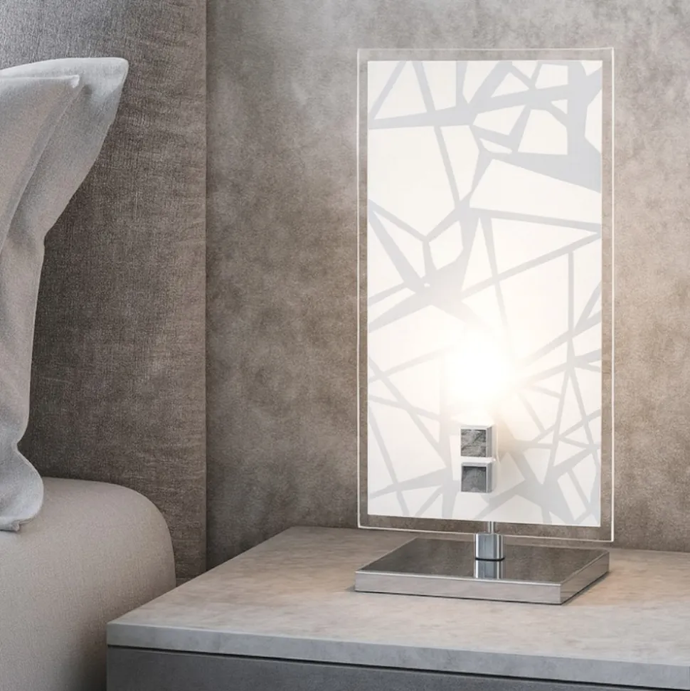 Abat-jour da comodino design moderno top light stripes