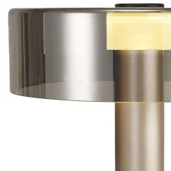 Abat jour da comodino design oro sabbiato per camera da letto