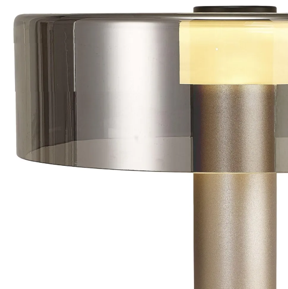 Abat jour da comodino design oro sabbiato per camera da letto