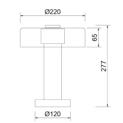 Abat jour da comodino design oro sabbiato per camera da letto