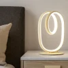 Abat jour da comodino diva oro gea luce design moderna