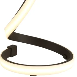 Abat-jour da comodino moderna led marrone ossido per camera da letto