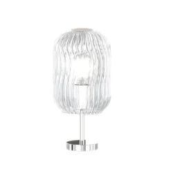 Abat-jour da comodino moderna toplight tender cromo