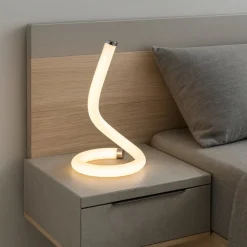 Abat jour da comodino per camera da letto moderna led 12w 3000k