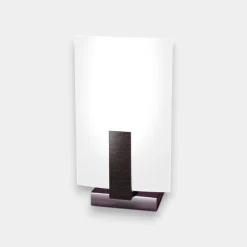 Abat jour da comodino per camera da letto moderna legno wenge