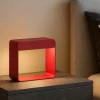 Abat jour da comodino rossa dama linea light led 3000k portatile