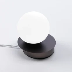Abat-jour da comodino vivida pearl bronzo vetro bianco led 4w 3000k