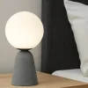 Abat-jour di cemento per comodino camera da letto moderna