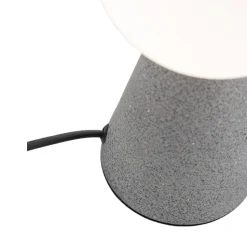 Abat-jour di cemento per comodino camera da letto moderna