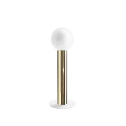 Abat-jour lampada birba tab linea light ottone lucido per camera da letto