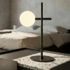 Abat-jour lampada da comodino moderna nera per camera da letto