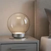 Abat jour lampada da comodino sfera 25cm di vetro miloox jotto