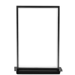 Abat-jour lampada da comodino moderna led 3200k rettangolare nera