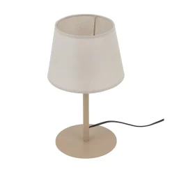 Abatjour lampada da comodino sabbia con paralume per camera da letto moderna