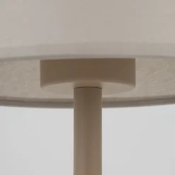 Abatjour lampada da comodino sabbia con paralume per camera da letto moderna