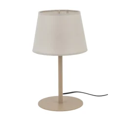 Abatjour lampada da comodino sabbia con paralume per camera da letto moderna