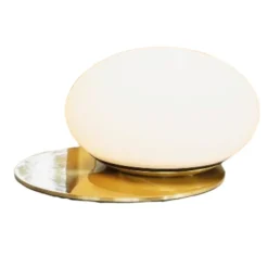 Abat-jour lampada ideal lux ninfea tl1 ottone da comodino
