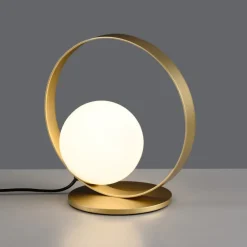 Abat-jour lampada oro da comodino led 5w 3000k