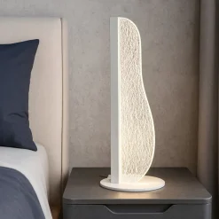 Abat-jour lampada per camera da letto vela led design moderna