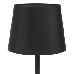 Abat-jour nera moderna per comodini camera da letto