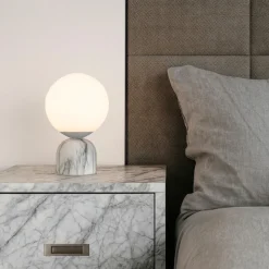 Abat jour per camera da letto effetto marmo