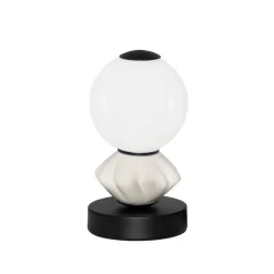 Abat-jour per camera da letto grigio chiaro vegtro ceramica