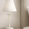 Abat-jour shabby chic bianco lampada comodino ducale perenz illuminazione
