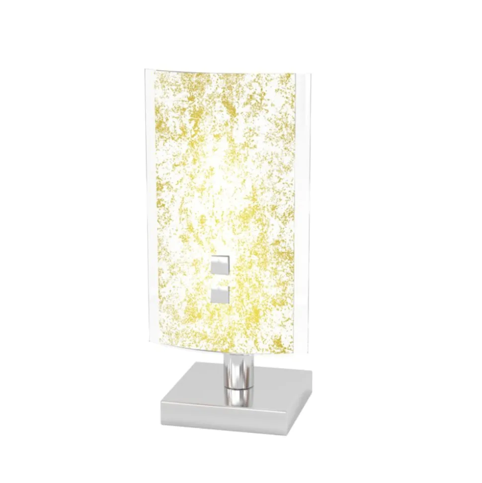 Abat-jour vetro foglia oro top light shadow