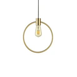 Abc sp1 round ideal lux round lampadario particolare cerchio ottone oro