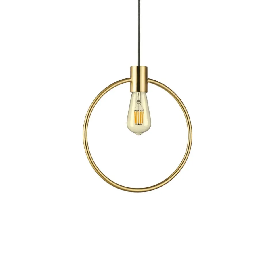 Abc sp1 round ideal lux round lampadario particolare cerchio ottone oro