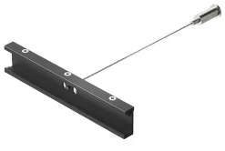 Accessori gea luce kit sospensione nero con staffa unione di binari trifase