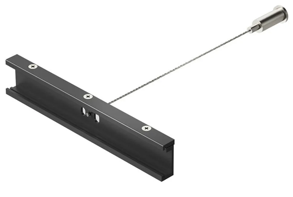 Accessori gea luce kit sospensione nero con staffa unione di binari trifase