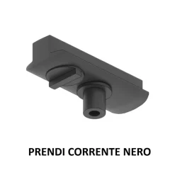 Accessorio kit a sospensione per binario monofase nero