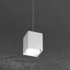 Accessorio kit lampada a sospensione cubo bianco per binario monofase