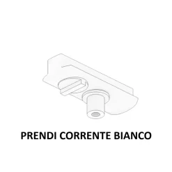 Accessorio kit lampada a sospensione cubo bianco per binario monofase