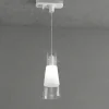Accessorio lampada a sospensione per binario monofase bianco